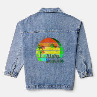 Aloha Beaches Summer California Hawaii Style und V Jeansjacke