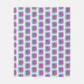 Aloha Beaches Tropical Surf Ananas Fleecedecke (Vorderseite)