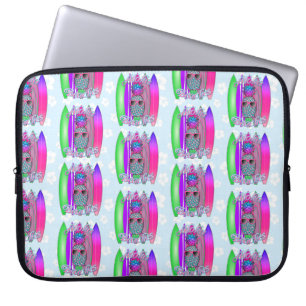 Aloha Beaches Tropical Surf Ananas Laptopschutzhülle