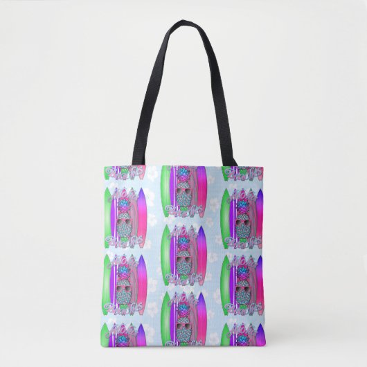 Aloha Beaches Tropical Surf Ananas Tasche (Vorderseite)