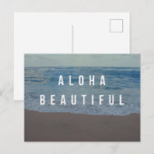 Aloha Beachtiful Beach Day Postkarte (Vorne/Hinten)