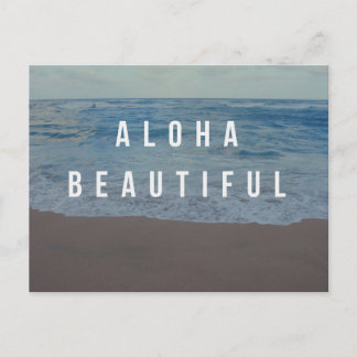 Aloha Beachtiful Beach Day Postkarte
