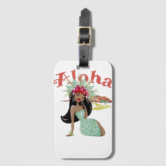 Aloha Beautiful Gepäck Tag Gepäckanhänger (Vorderseite Vertikal)