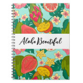"Aloha Beautiful"-Notebook Notizblock (Vorderseite)