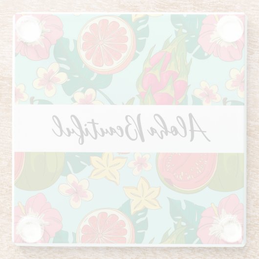 "Aloha Beautiful" Untersetzer (Rückseite)