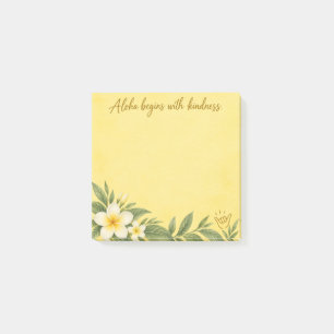 Aloha Beginnt Mit Freundlichkeit Plumeria Post-it® Post-it Klebezettel