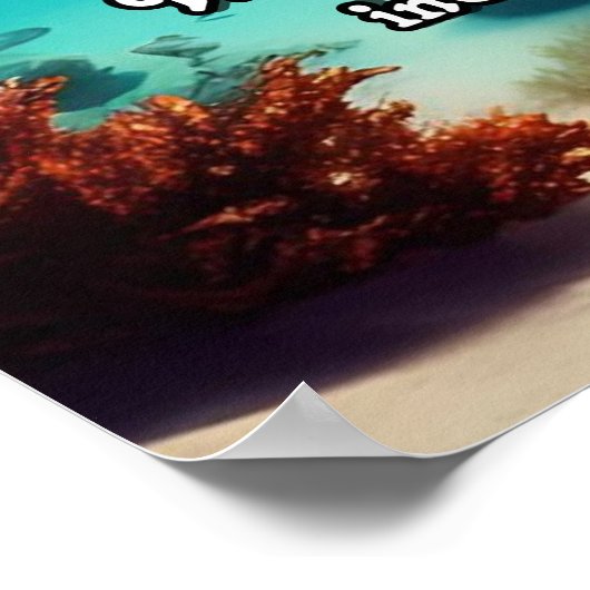 Aloha Big Island Hawaii Poster (Ecke)