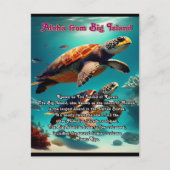 Aloha Big Island Hawaii Postkarte (Vorderseite)