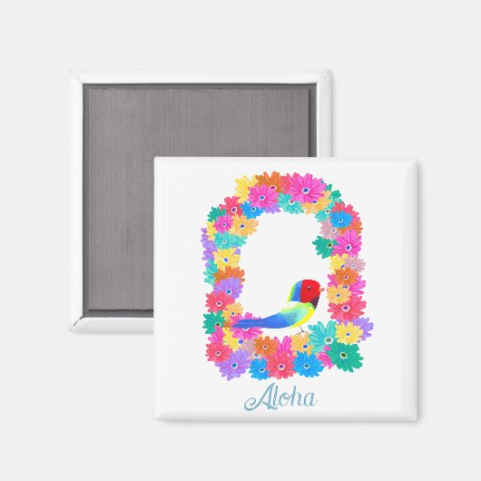 Aloha Bird von Hawaii Magnet (Vorderseite/Rückseite)