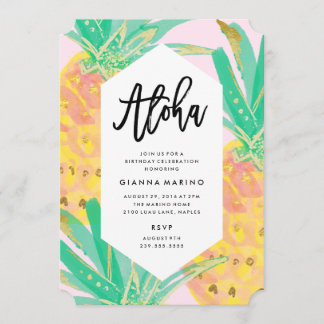 Aloha Birthday Einladung