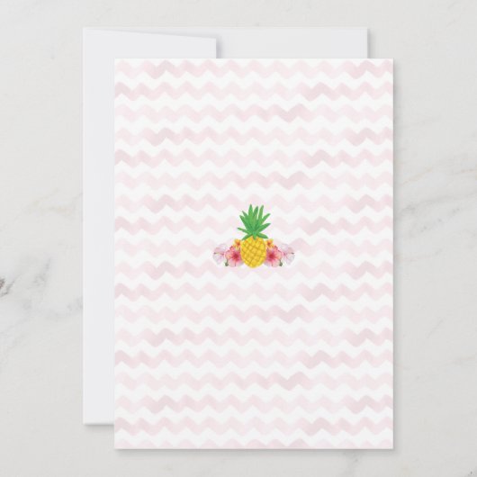 Aloha Birthday Einladung (Rückseite)