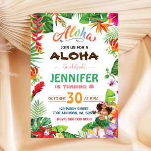 Aloha Birthday Girl Einladung