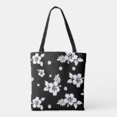 Aloha Black Classic Hawaiian Pattern Tasche (Rückseite)