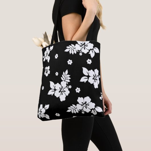 Aloha Black Classic Hawaiian Pattern Tasche (Von Nahem)