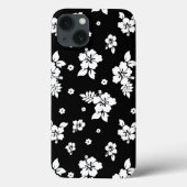 Aloha Black Classic Hawaiian Seamless Pattern Case-Mate iPhone Hülle (Rückseite)