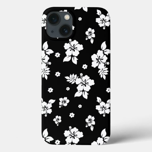 Aloha Black Classic Hawaiian Seamless Pattern Case-Mate iPhone Hülle (Rückseite)