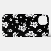 Aloha Black Classic Hawaiian Seamless Pattern Case-Mate iPhone Hülle (Rückseite (Horizontal))