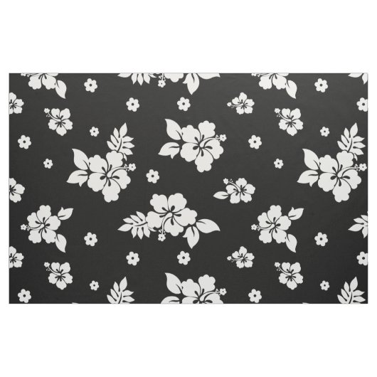 Aloha Black Classic Hawaiian Seamless Pattern Stoff (Fat Quarter (45,7 x 55,9 cm))