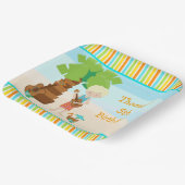 Aloha Blonde Hair Boy Party Pappteller (Gewinkelt)