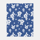 Aloha Blue Classic Hawaiian Seamless Pattern Fleecedecke (Vorderseite)