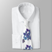 Aloha Blume Blue und Violet Krawatte (Gebunden)