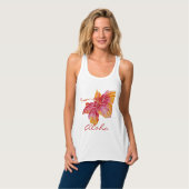 Aloha | Blume des hawaiianischen Hibiskus Tank Top (Vorderseite Vollansicht)