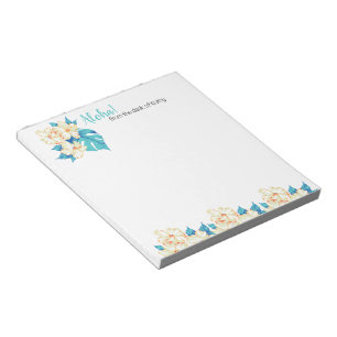 Aloha! Blume Garden 5.5" x 6" Notepad - 40 Seiten Notizblock