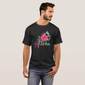 Aloha Blume Hawaii Hawaii Island Surf T-Shirt (Vorne ganz)