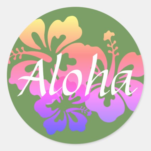 Aloha Blume II Stickers (Vorderseite)