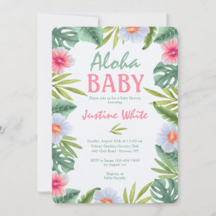 Aloha Blumen Einladung