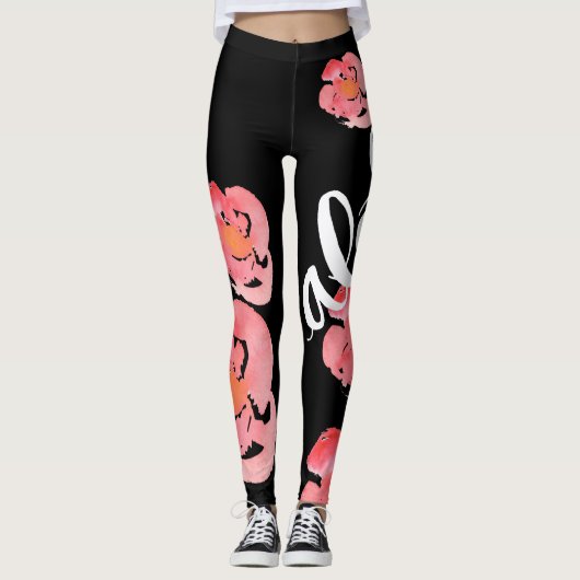 Aloha BlumenLeggings Leggings (Vorderseite)