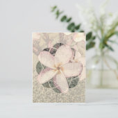 Aloha-Blüte Postkarte (Stehend Vorderseite)