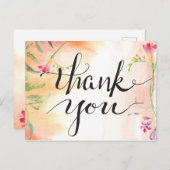 Aloha Boho Wedding Freesia Danke Postkarte (Vorne/Hinten)