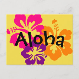 Aloha Bold Blume Postcard Postkarte
