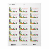 Aloha Brautparty Address Labels Luau Stickers Adressaufkleber (Vorne)