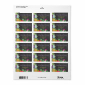 Aloha Brautparty Luau Address Labels Stickers Adressaufkleber (Vorne)