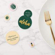 Aloha Brautparty Table