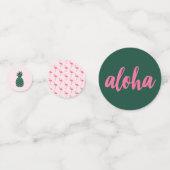 Aloha Brautparty Table Konfetti (Vorderseiten)