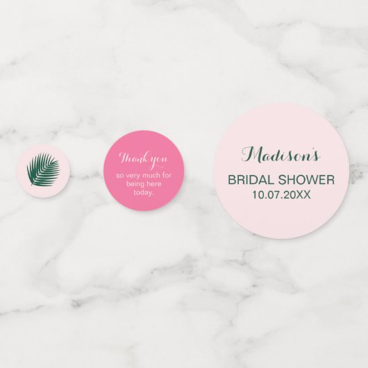 Aloha Brautparty Table Konfetti (Rückseiten)