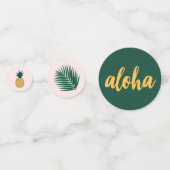Aloha Brautparty-Tisch Konfetti (Vorderseiten)