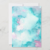 Aloha Bridal Shower Invitation, Hawaiian Luau Einladung (Rückseite)