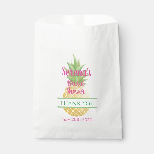 Aloha Bride Pineaple Geschenktütchen (Vorderseite)