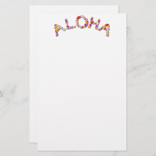 Aloha! Briefpapier (Vorne/Hinten)