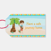 Aloha Brown Hair Boy Geschenkanhänger (Rückseite Horizontal)