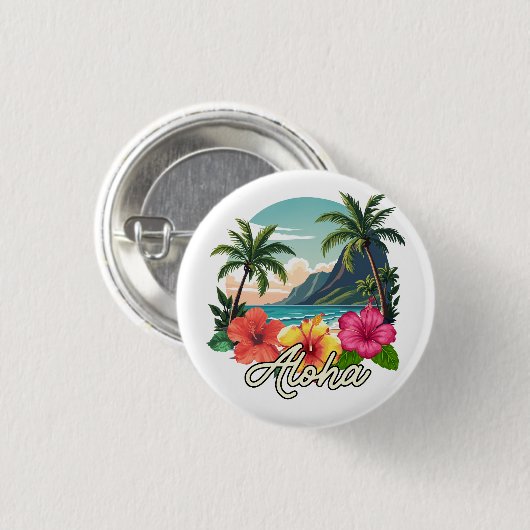 Aloha Button (Vorne & Hinten)