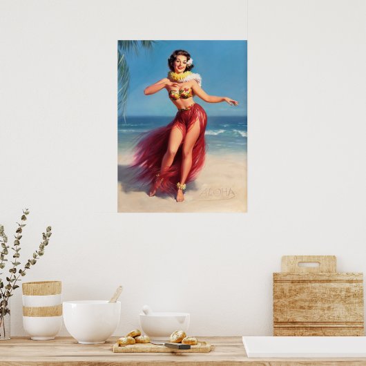 Aloha Button Up Poster (Küche)