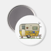 Aloha Camper Trailer Magnet (Vorderseite/Rückseite)