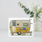 Aloha Camper Trailer Postkarte (Stehend Vorderseite)