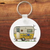 Aloha Camper Trailer Schlüsselanhänger (Vorderseite)