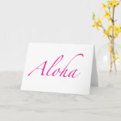 Aloha Cards Karte (Gelbe Blume)